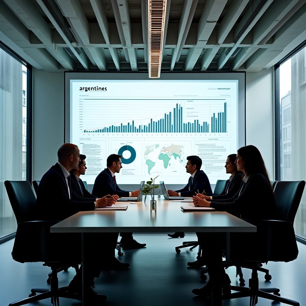 Equipo analizando tendencias económicas